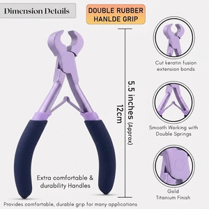 Cortador de Extensiones de Cabello con Logotipo Personalizado, Removedor de Queratina, Alicates de Acero Inoxidable para Extensiones de Cabello, Herramienta para Remover Extensiones de Fusión - Product Image 2