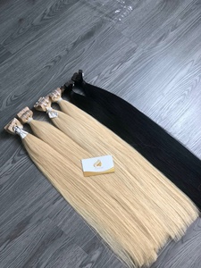 100% Cuticle Aligned Light Color Straight Virgin Vietnam Single Weft Tape-In Hair Extensions Single Donor <b>Bleached</b> Grade Hair - Product Image 4