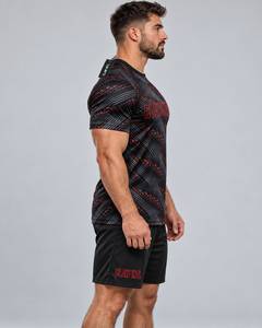 Conjunto de Camiseta de Fútbol para Hombre CLAW INTL, Negro y Rojo, Impresión Sublimada, Transpirable, Manga Corta, Cuello Redondo, Poliéster - Product Image 4