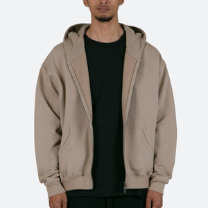 Prix Abordable Vente en Gros Sweat à Capuche Homme OEM Fabricant Personnalisé Surdimensionné avec Fermeture Éclair Unisexe Streetwear 100% Coton Hiver - Product Image 3