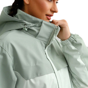 Custom Women's <b>Lightweight</b> Waterproof Hooded <b>Jacket</b> OEM Breathable Outdoor <b>Running</b> Windbreaker Full Zip Activewear Supplier USA - Product Image 6