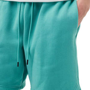 Shorts de sport décontractés pour hommes en coton uni, confortables, en molleton, athlétiques, à séchage rapide, respirants, avec taille élastique - Product Image 5