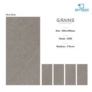 กระเบื้องปูพื้นพอร์ซเลน Skytouch Ulvar Stone GHR surphase ขนาด 600x1200 มม. ทนกรด กันลื่น สำหรับบ้านพักตากอากาศ - Product Image 2