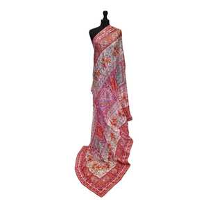 Wholesale Clothing Colorful Mirror Work Silk <b>Shawl</b> | scarves <b>shawls</b> & hijab Traditional Handmade Embroidered <b>Women</b>’s Scarf Set's - Product Image 1