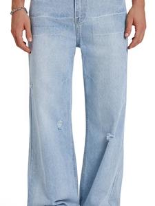 ผู้ผลิตเสื้อผ้า ชุดสั่งทำพิเศษ ชุดแจ็คเก็ตยีนส์ปักลาย ชุดกางเกงยีนส์ทรงโอเวอร์ไซส์เนื้อหนาสำหรับผู้ชาย - Product Image 2