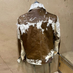 Chaqueta estilo western para mujer, nueva, con flecos, de cuero genuino de vaca, estilo vintage, chaqueta vaquera para hombre - Product Image 2