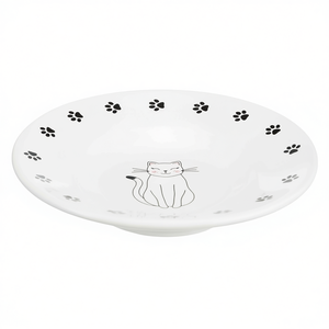 Comedero y Bebedero de Cerámica Blanca para Mascotas de 15 cm para Razas de Focaíla Corta - Product Image 2