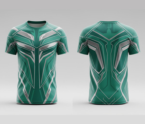 Custom Printed Sublimation T-Shirts | <b>Men</b> Women Youth Sizes | Lightweight Quick Dry Training Sportswear Wholesale - Product Image 4