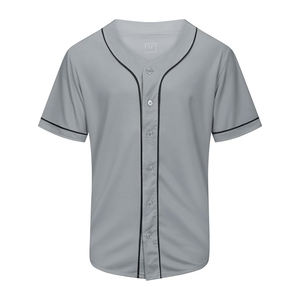 Maillots de baseball traditionnels en tissu polyester, poids standard avec sensation authentique et coutures renforcées pour un style rétro. - Product Image 5