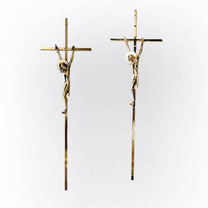 Customized Size Gold Bishop's Blessing Crucifix For Catholic Church Religious Prayer Use Christmas Home Decorative Crucifix - Product Image 3