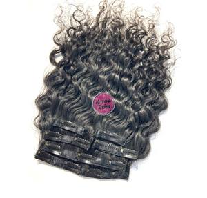 Extensions de cheveux humains Remy bouclés à clipser, noir naturel, tailles 10-30 pouces, 2,2 cm, ensembles de 4/6 pièces compatibles permanente pour une utilisation facile - Product Image 6