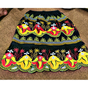 New Polynesian Printed Embroidered Satin <b>Skirts</b> Customized High Quality Women's Ankle-Length Elegant <b>Skirt</b> - Product Image 2