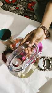 Grandes chaînes à maillons en résine transparente colorée style ange pour décoration murale, projets DIY, accessoires de séparation de pièce - Product Image 4