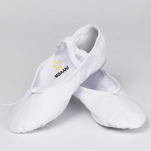 Zapatos de Ballet Suaves MBAANI para Mujer, Parte Superior de Cuero Genuino, Calzado Plano para Entrenamiento de Danza, Forro de Algodón, Suela de Cuero Vacuno - Product Image 5