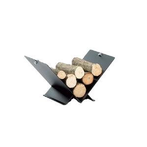 Support à bois de chauffage haut de gamme pour intérieur et extérieur, support à bûches moderne en métal à cadre carré, thermolaqué, taille, forme et couleur personnalisables - Product Image 2