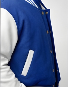 Chaqueta Varsity de Felpa de Algodón, Tejido Grueso de Primera Calidad, Chaqueta Letterman con Logotipo Personalizado, Ropa Urbana, Suministro al por Mayor - Product Image 3