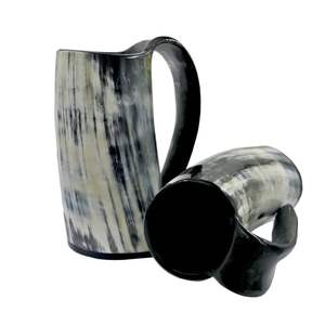 Nouvelle Arrivée : Tasse en Corne de Buffle, Gobelet Viking Écologique, Verre à Boire Réutilisable et Lavable en Corne - Product Image 1