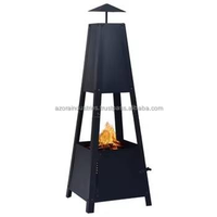 Table de foyer extérieure en métal antique élégante de qualité supérieure 100 % écologique pour brûler du bois, bol de feu de luxe personnalisable
