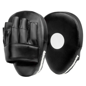 Customizable Training Target Muay Thai Boxing Custom Logo Printing Custom High Quality Custom Boxing Focus Mitts Cowhide Leather - Product Image 1