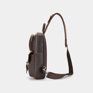 Bolso de Pecho Cruzado de Cuero Vintage para Mujer, de Gran Capacidad, Diseño Casual, Riñonera de Viaje - Product Image 2