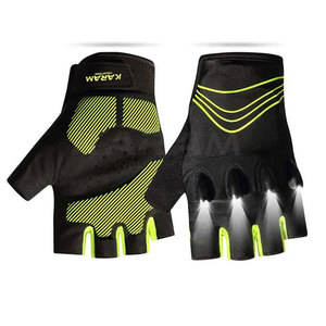 Gants demi-doigts respirants et durables à bas prix, personnalisez votre logo, pour usage extérieur, fabriqués au Pakistan - Product Image 5