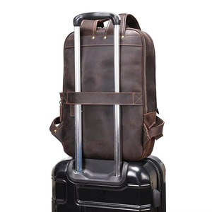 Premium Vintage Leather Laptop <b>Backpack</b> Waterproof Anti-Theft Rucksack for Men Outdoor Travel LBP-0442 - Product Image 6