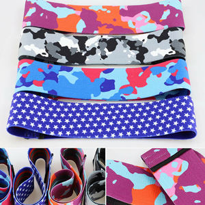 Bandes d'exercice personnalisées en tissu pour les hanches, bandes élastiques à forte résistance, boucles pour yoga, fitness, gym, entraînement, musculation - Product Image 5