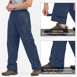 Pantalones Cortavientos para Hombre de Tela Sostenible, Ecológicos, Transpirables, para Entrenamiento Físico - Product Image 4