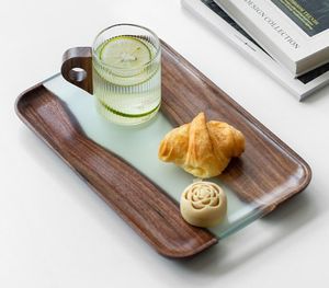 Handmade Wooden And Resin <b>Tray</b> Natural Wood And Epoxy Resin Serving <b>Tray</b> For Modern Home And <b>Kitchen</b> Decoration - Product Image 1