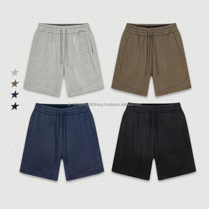 กางเกงขาสั้นบาสเก็ตบอลทรงหลวมสำหรับผู้ชายกางเกงขาสั้นออกกำลังกายผ้าฝ้าย380กรัมสำหรับกีฬากลางแจ้งการฝึกวิ่ง - Product Image 4