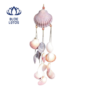 Molino de Viento Decorativo Hecho a Mano con Conchas Marinas Naturales, Estilo Playa, para Decoración del Hogar, Jardín, Patio y Regalos - Product Image 2