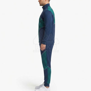 Conjunto Deportivo para Hombre, Chaqueta Deportiva con Cuello Alto y Cierre de Cordón, Pantalones a Juego, Personalizable, Color Sólido - Product Image 3