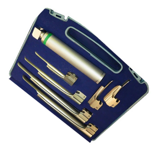 Basic Surgical High Quality New Set Of 6 Reusable Stainless Steel Laryngoscopes Manual Power Source Fiber <b>Optic</b> <b>Instrument</b> Set - Product Image 4