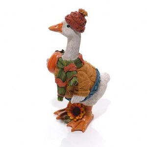 Novedad: Estatuilla Decorativa de Resina Hecha a Mano de Ganso Calabaza para Halloween 2026, Duradera, Adorno de Mesa para Fiestas y Decoración Festiva de Temporada - Product Image 4