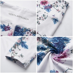 Leggings de yoga taille haute à imprimé floral North Approach, extensibles dans quatre directions, en Spandex et Polyester, pour femme - Product Image 4