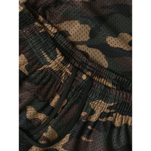 Shorts en maille imprimés intégralement pour hommes, avec cordon de serrage et taille élastique, respirants, style streetwear, pour l'été, vente en gros, logo personnalisé OEM - Product Image 6