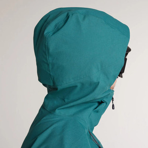 Chaqueta Impermeable con Capucha para Hombre, Color Verde Azulado, Cierre de Cremallera, Estilo Deportivo, Ropa de Invierno - Product Image 3