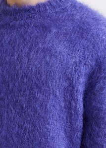 Cárdigan de punto para hombre, morado, de lana/viscosa, manga larga, color liso, grueso y cálido para invierno, antipilling, peso de tela personalizable - Product Image 6
