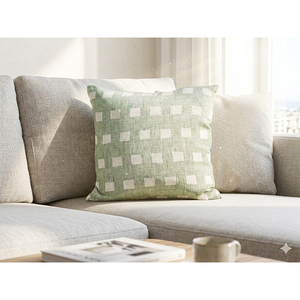 Linen Yarn Dyed Geometric <b>Cushion</b> <b>Cover</b> | Eco-Friendly Linen Woven <b>Cushion</b> <b>Cover</b> for Home Decoration - Product Image 1