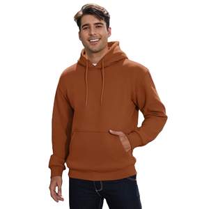 High Quality Men's Pullover Hooded Sweatshirts Heavyweight Cotton <b>Fleece</b> <b>Black</b> Printed Pocket Design Eco-Friendly Quick Dry - Product Image 6