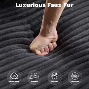 Divano Sezionale Modulare Minimalista a Compressione con Seduta Profonda, Divano a L Senza Struttura con Chaise Longue Comoda, Divano Letto per Soggiorno - Product Image 5