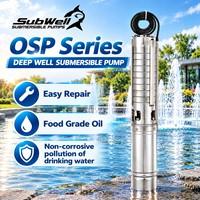 Pompe submersible pour puits profond en acier inoxydable série SubWell OSP, 1 CV, multistade, haute pression