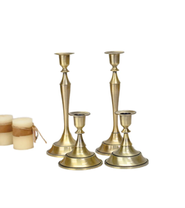 Elegante Portavelas Cónico de Hierro Hecho a Mano, Ecológico y de Lujo, Decoración Premium para el Hogar, Navidad, Ramadán, 1 Color I K - Product Image 1