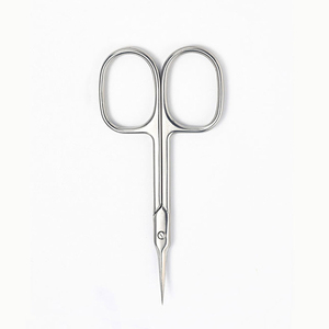 High Quality Stainless Steel Straight Blade Cuticle & <b>Nail</b> <b>Scissors</b> with Steel Handle Rust Resistant Durable <b>for</b> Salon Use - Product Image 1