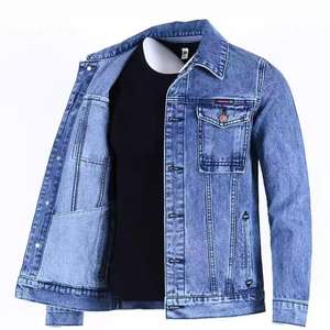 Veste en jean cargo multi-poches Outfitize, style utilitaire, veste en jean pour homme, vêtements de travail robustes pour l'extérieur, manteau en jean - Product Image 3