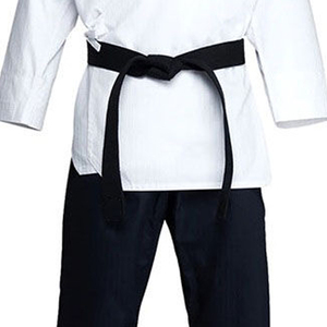 Conjuntos de Uniformes de Taekwondo Profesionales Unisex, Personalizables, Cintura Alta, Colores Sólidos, Poliéster/Algodón, Duraderos, Transpirables, para Artes Marciales - Product Image 3