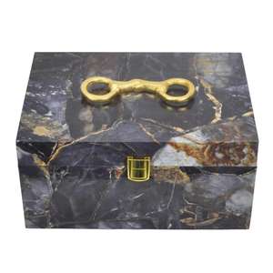 Decorative Leather Box Gifts Boxes & <b>Bins</b> Gold Horse Bit Style Latest Arrival - Product Image 4