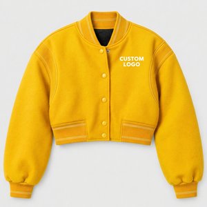Chaqueta Oversize con Lavado Ácido, Estilo Vintage, Manga Larga, Cuello Alto, Tendencia de Moda Urbana para Otoño - Product Image 1