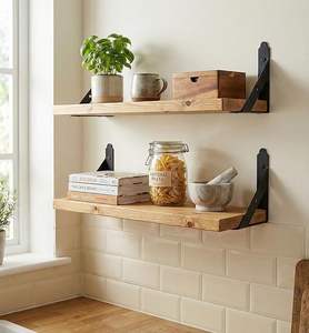 Étagère murale en bois, articles de décoration pour la maison, étagère murale pour livres, étagères pour la décoration du salon, de la cuisine et de la chambre - Product Image 4