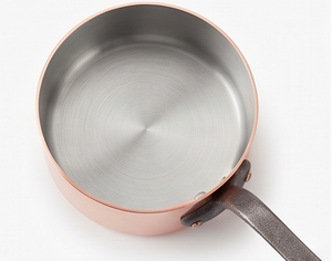 Rose Gold Polished <b>Copper</b> <b>Utensil</b> With Stainless Steel Interior And Handle Minimalist Design For Kitchen Use And Hotel Use - Product Image 3